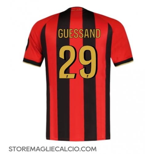 OGC Nice Evann Guessand #29 Maglia Gara Casa Repliche 2024-25 Maniche Corte OGC Nice Evann Guessand #29 Maglia Gara Casa Repliche 2024-25 Maniche Corte